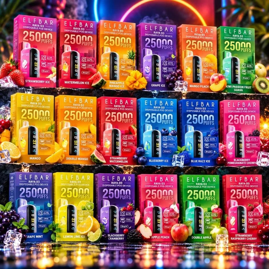 Elfbar Raya D3 25000 Disposable Pod Device | Vape Shop Delhi
