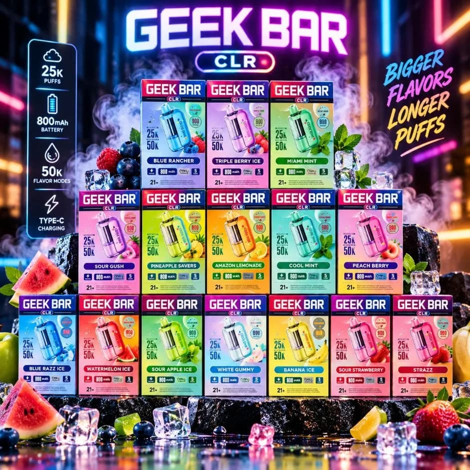 Geek Bar CLR 25K / 50K Disposable Pod Device | Vape Shop Delhi