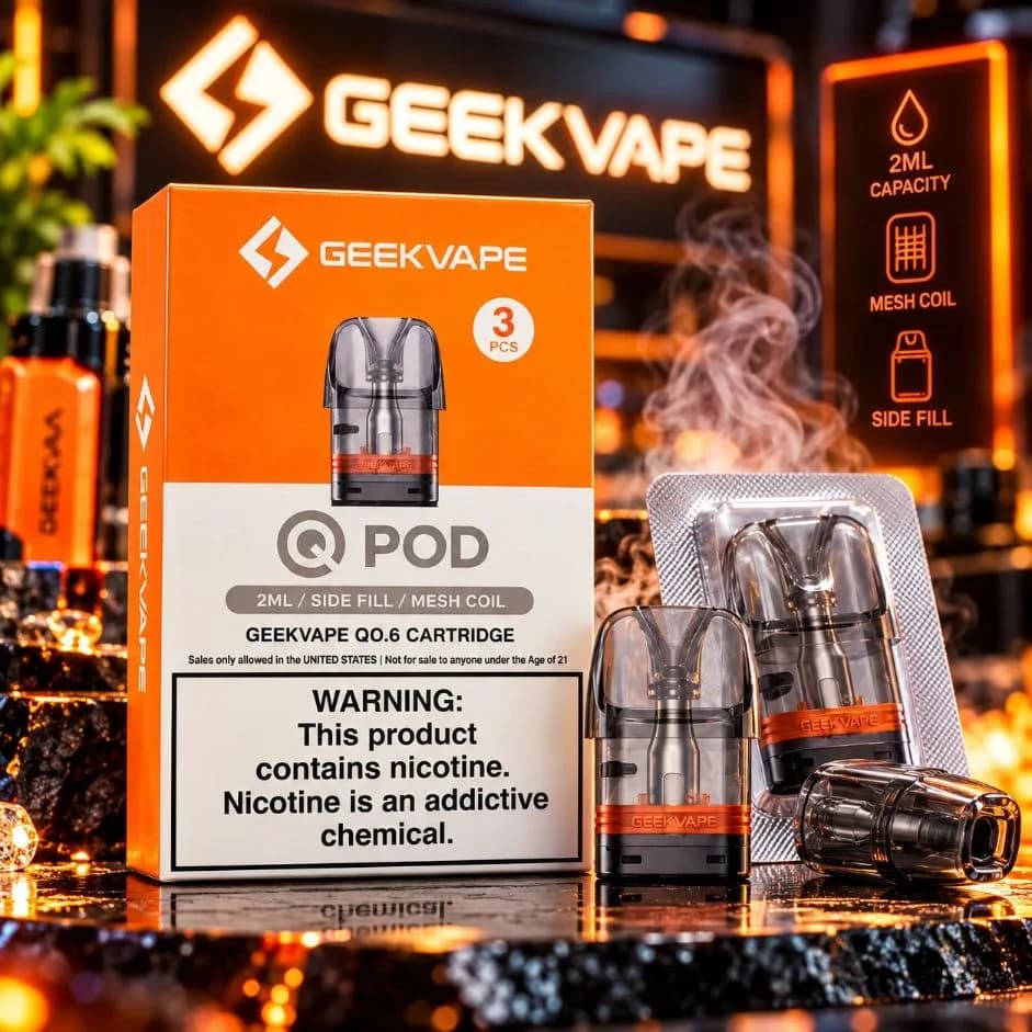 Geekvape Q Replacement Pod Cartridges (Pack of 3) | Vape Shop Delhi